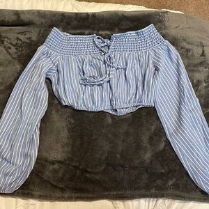 LULUS long sleeve crop top